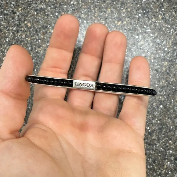 Lagos Caviar Icon Onyx Bangle - Picture 2 of 6